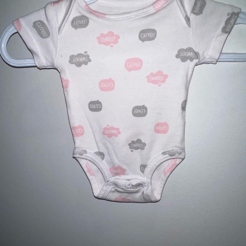 5/$15 petit lem print Baby Onesie